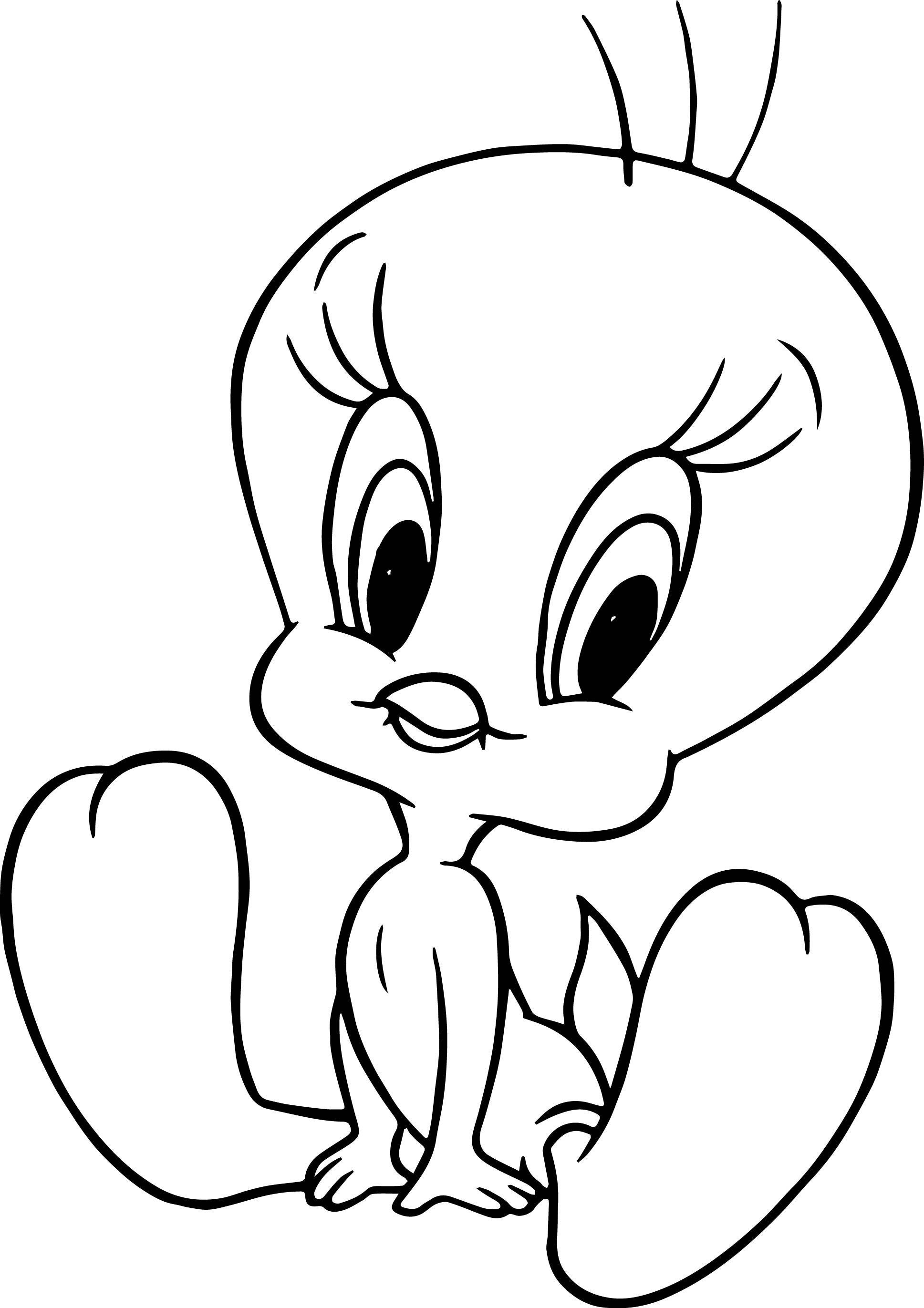1937x2743 Sweet Image Of Tweety Bird Coloring Pages Cartoon In Disney Bleupnr