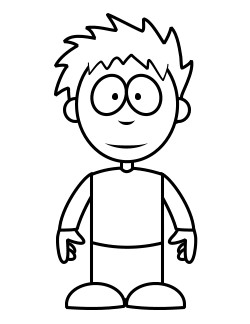 Cartoon Boy Coloring Pages at GetColorings.com | Free printable ...