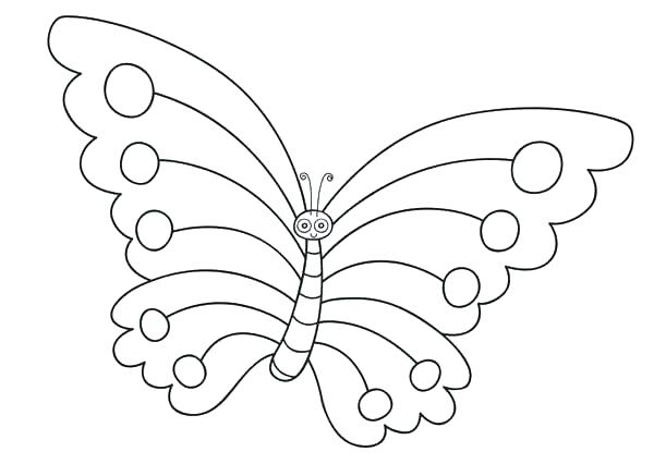 Coloring Page Of A Butterfly Coloring Pages Of Butterflies Cartoon 600x426 Coloring Page Of A Butterfly Coloring Pages Of Butterflies Cartoon