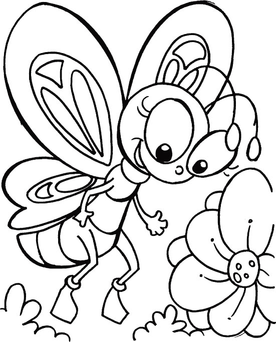 Cute Butterfly Coloring Pages 551x683 Cute Butterfly Coloring Pages