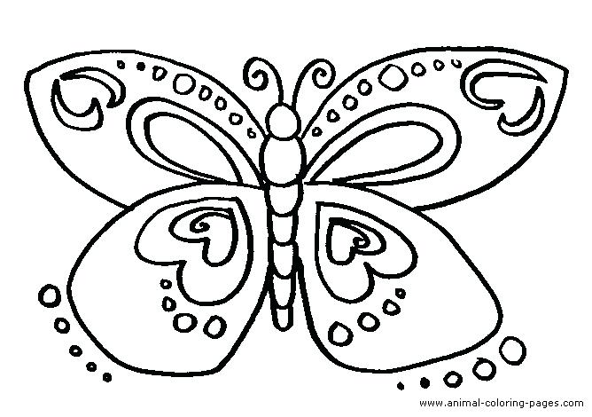 Largest Cartoon Butterfly Coloring Pages Cute Page Simplified 668x470 Largest Cartoon Butterfly Coloring Pages Cute Page Simplified