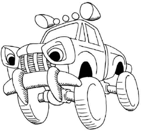 500x459 Off Road Cartoon Car Coloring Page Cars Coloring Pages