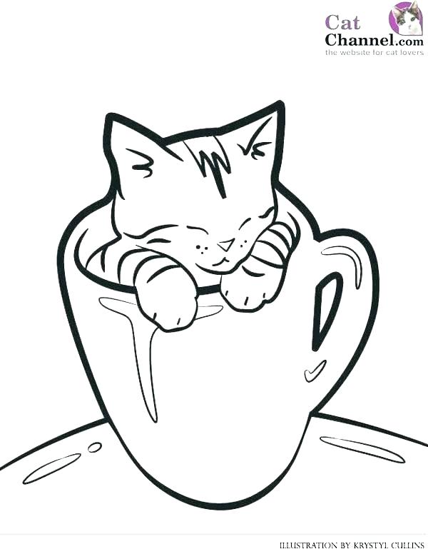 600x776 Cute Kitty Coloring Pages Kitten Impressive Around Grand Article