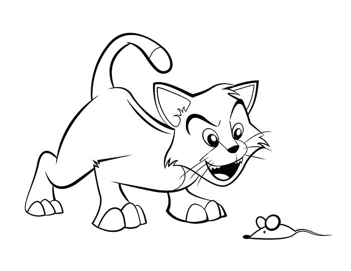 700x541 Free Download Printable Coloring Pages Cartoon Cat Coloring Page