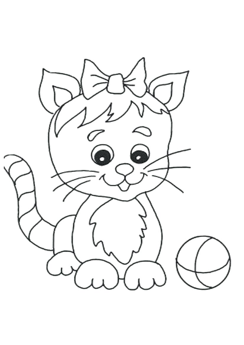 826x1169 Coloring Pages ~ Cats Coloring Pages Cute Cat Printable Cartoon