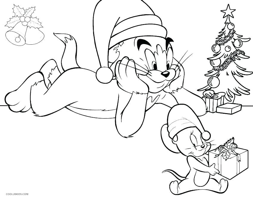850x665 Cartoon Cat Coloring Pages