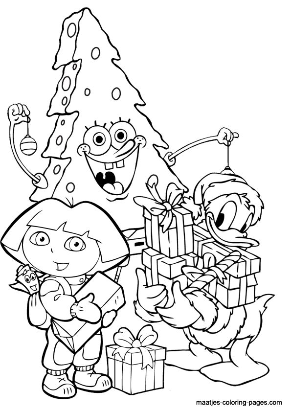 595x842 Dora Christmas Coloring Pages 166 Best Dora Coloring Pages Images