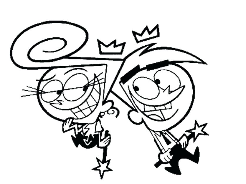 835x625 Fairly Odd Parents Coloring And Cartoon Coloring Pages Fairly Odd