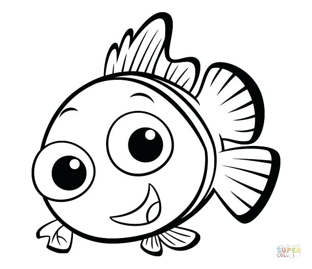 612x529 Coloring Pages Fish