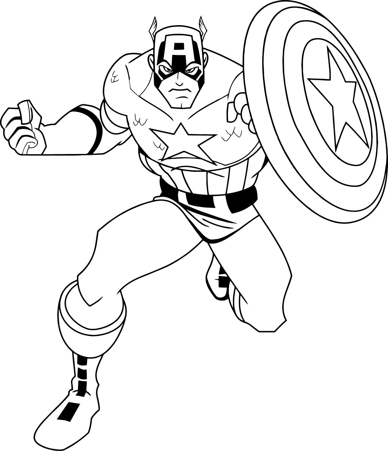 1249x1453 New Captain America Cartoon Coloring Pages Gallery Printable