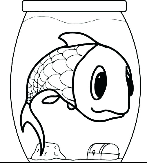 600x665 Cartoon Fish Coloring Pages Cartoon Fish Coloring Pages Cartoon