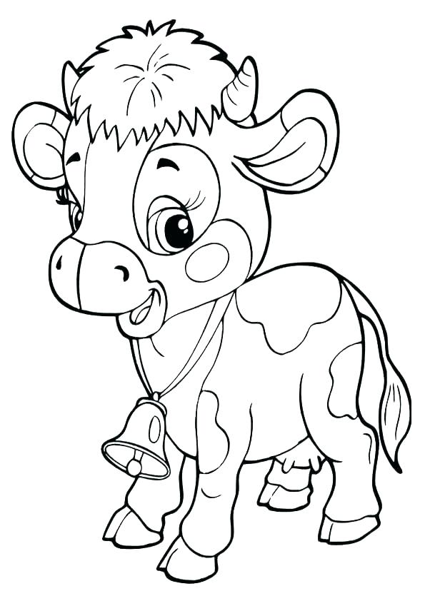 Cow Printable Coloring Pages 9