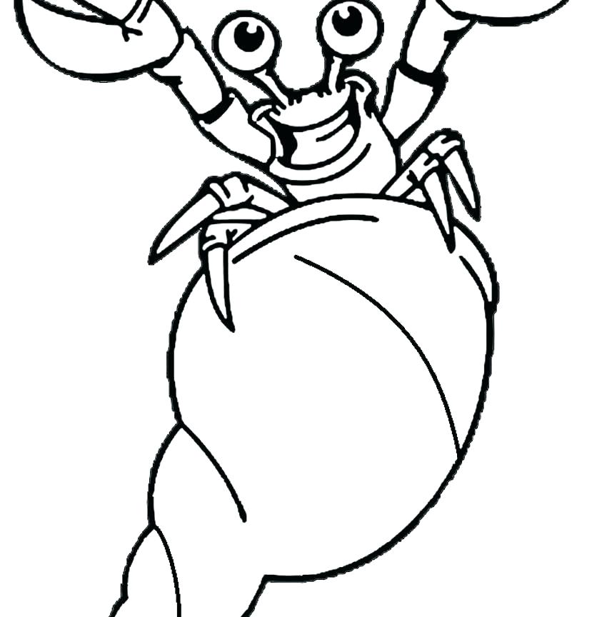 850x864 Crab Coloring Pages Crab Coloring Pages Printable Cartoon Crab