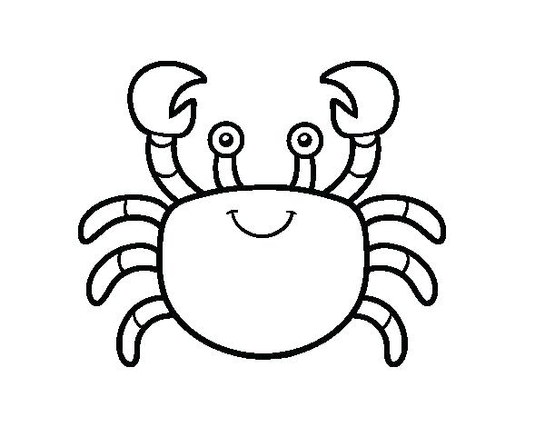 600x470 Cartoon Crab Coloring Pages