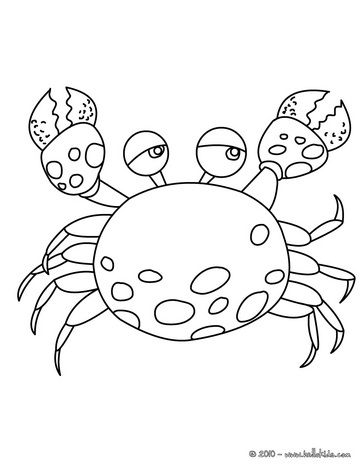 364x470 Crab Coloring Page. For Summer Kid Ideas Sunday