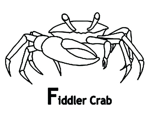 600x464 Crab Coloring Sheet