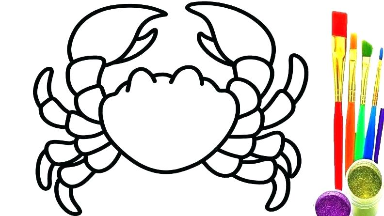 792x446 Crab Coloring Page Horseshoe Crab Coloring Page Cartoon Crab