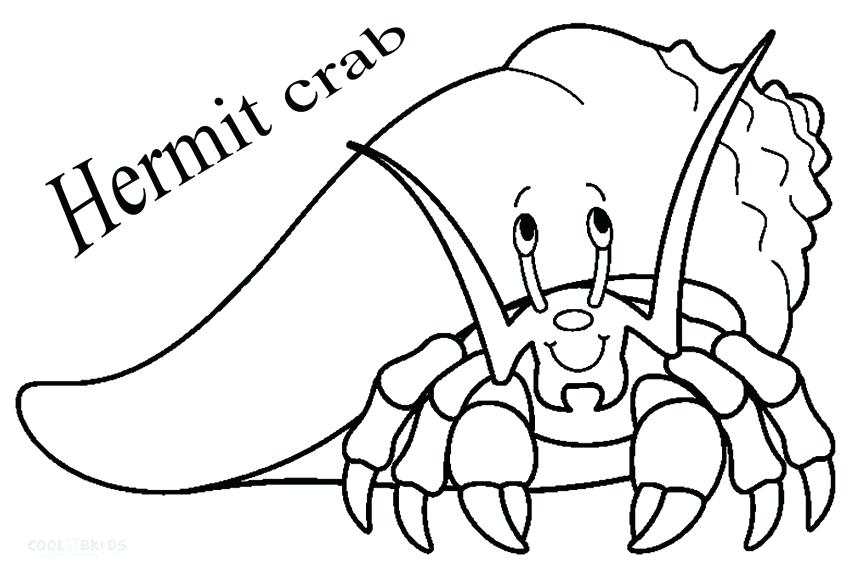 850x567 Crab Coloring Page