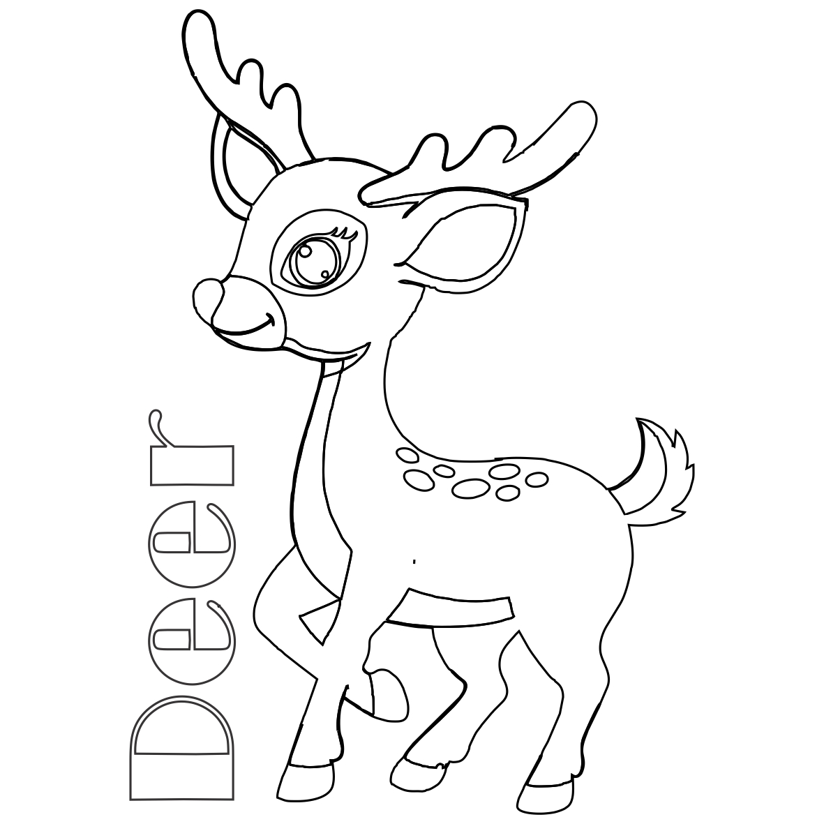 1181x1181 Printable Deer Coloring Pages Free Download Coloring Pages For Kids