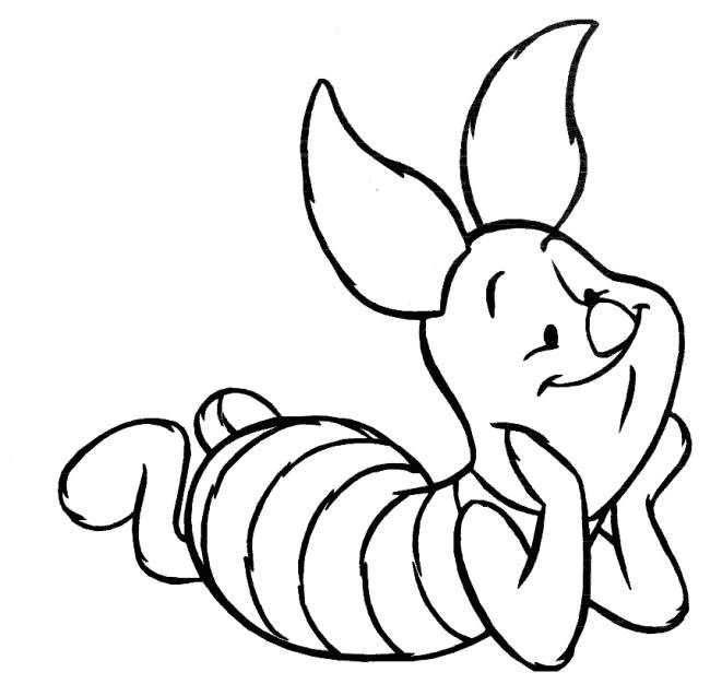 Big Disney Piglet Of Winnie The Pooh Coloring Pages Coloring 650x626 Big Disney Piglet Of Winnie The Pooh Coloring Pages Coloring