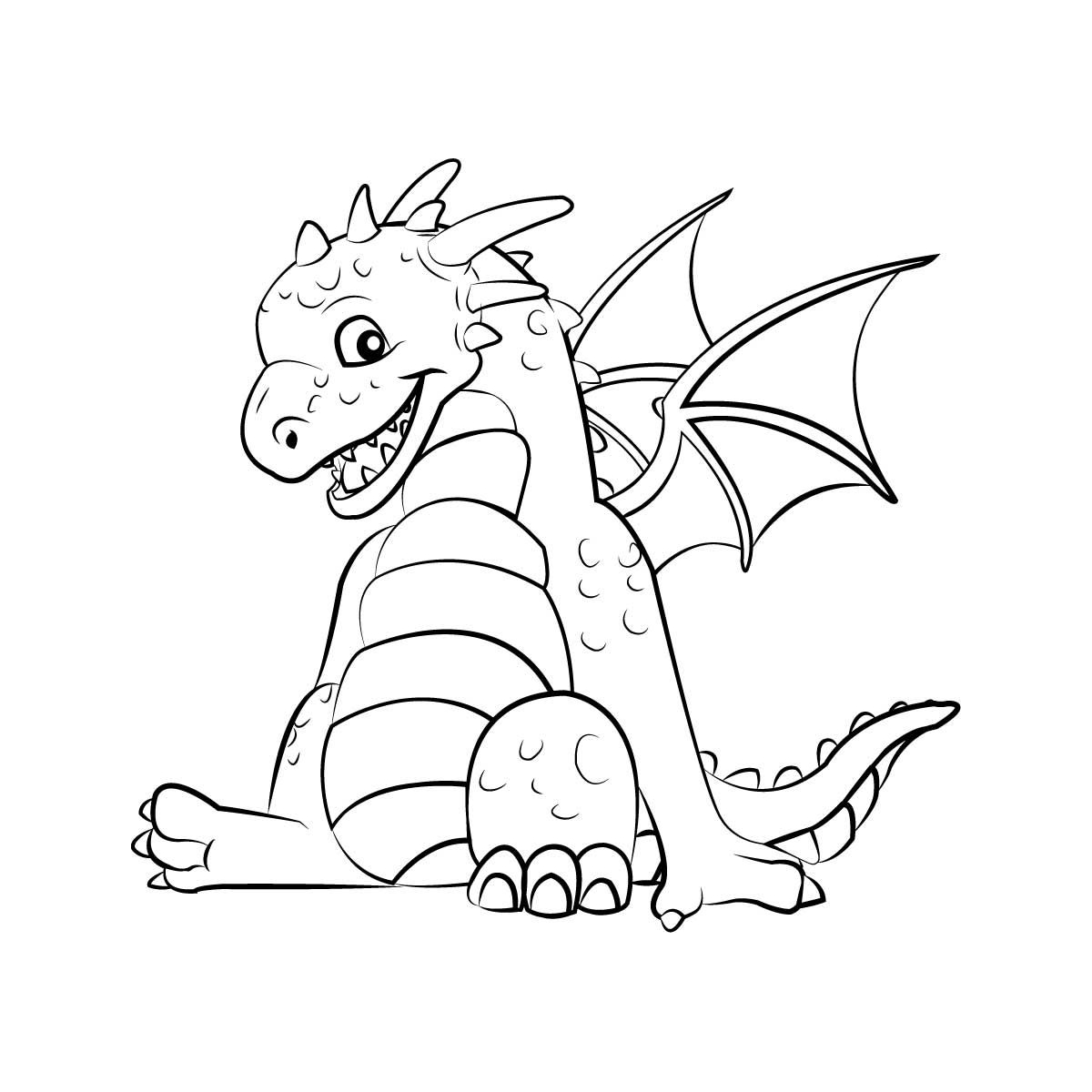 Cute Dragon Coloring Pages 1200x1200 Cute Dragon Coloring Pages
