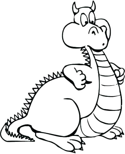 Cartoon Dragon Colouring Pages at GetColorings.com | Free printable ...
