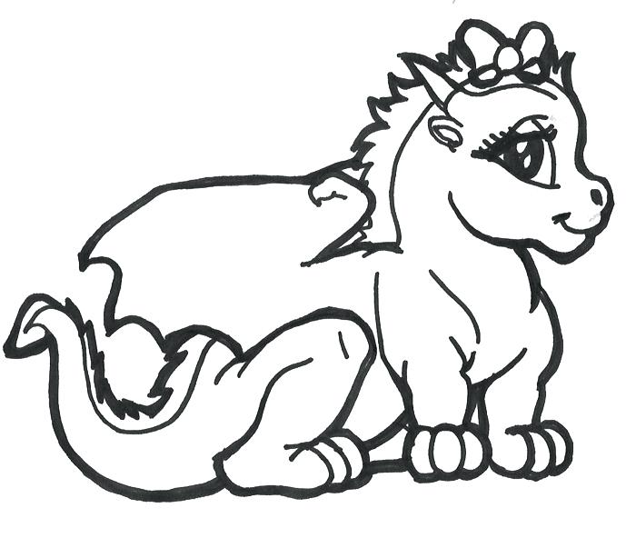 Dragons Coloring Pages Inspirational Design Ideas Baby Dragon 700x592 Dragons Coloring Pages Inspirational Design Ideas Baby Dragon