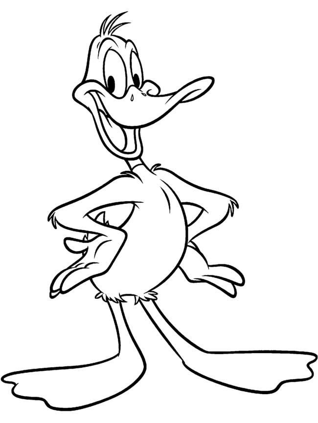 Duck Cartoon Coloring Pages Pictures For Kids Graphics 650x866 Duck Cartoon Coloring Pages Pictures For Kids Graphics