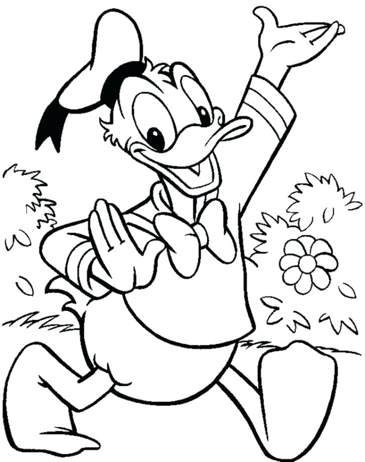 Awesome Donald Duck Coloring Page 728x923 Awesome Donald Duck Coloring Page