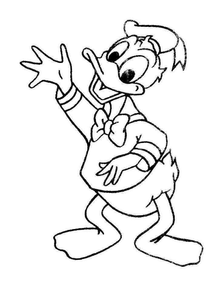 Cartoon Duck Coloring Page Images Pictures 693x964 Cartoon Duck Coloring Page Images Pictures