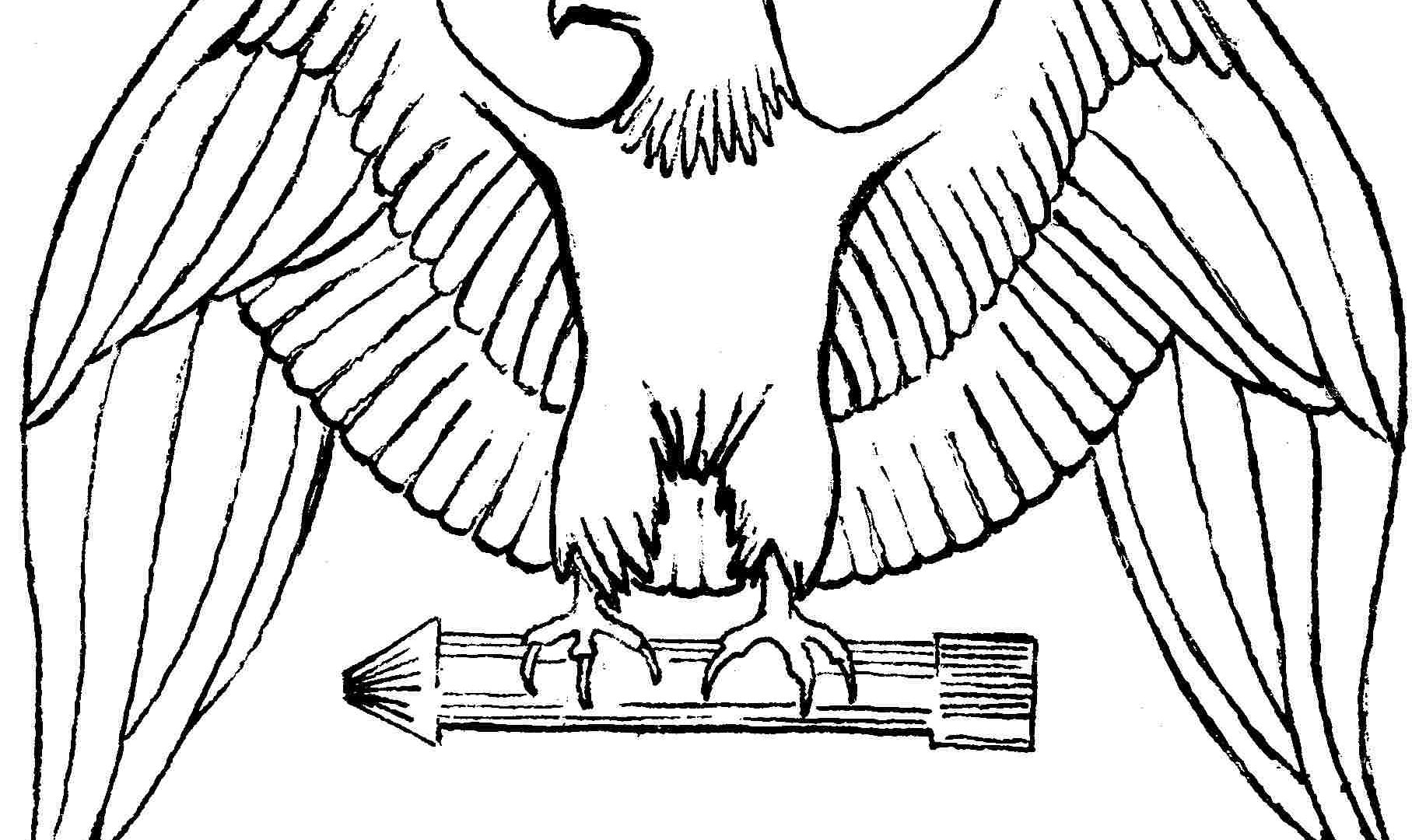 Cartoon Eagle Coloring Pages