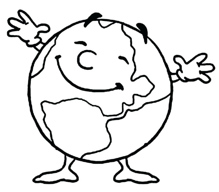 735x643 Earth Coloring Pages Free Printable 12
