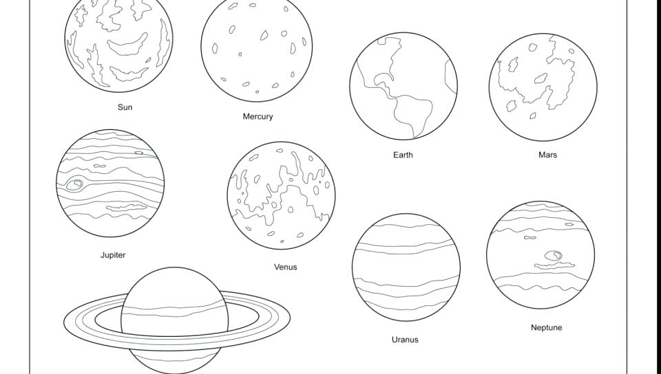 960x544 Planet Coloring Page Planet Earth Coloring Pages For Kids Planet