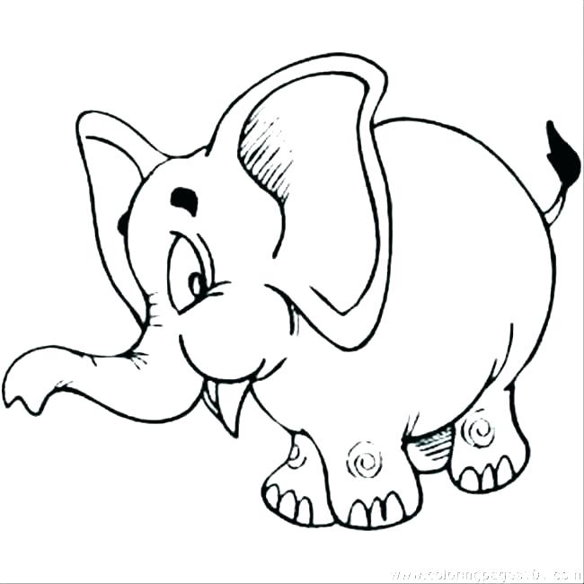650x650 Coloring Pages Elephants Cute Baby Elephant Free Coloring Sheets