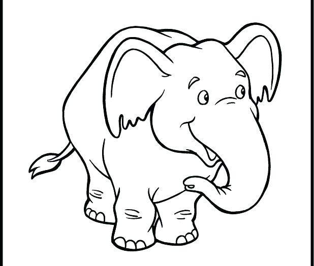 Cartoon Elephant Coloring Pages at GetColorings.com | Free printable ...