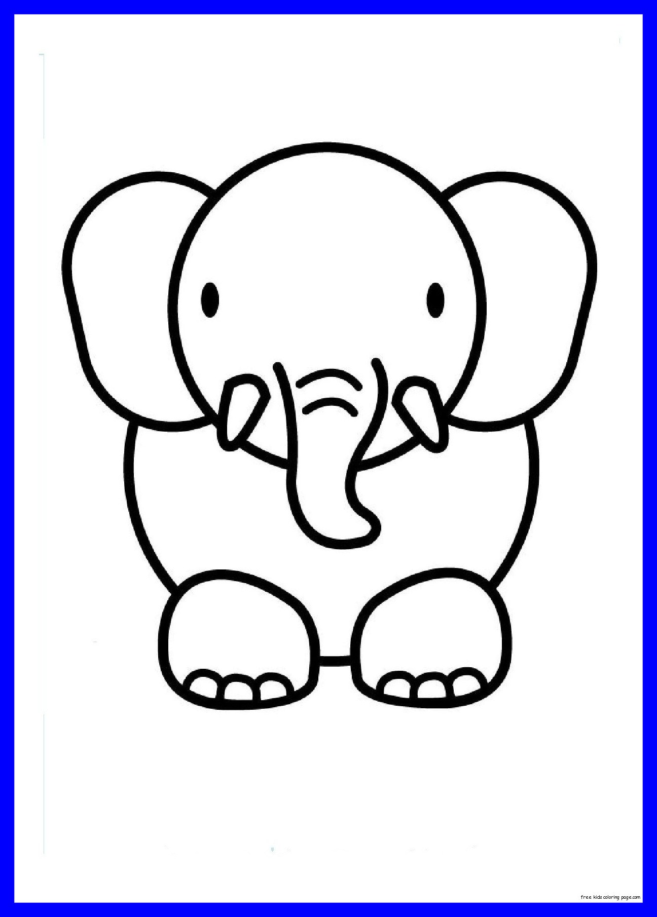 1296x1810 Shocking Cartoon Elephant Coloring Pages Widescreen Hd Picture