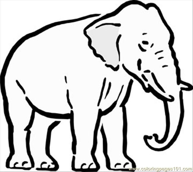 650x577 Cartoon Elephant Coloring Pages