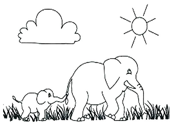 600x450 Cartoon Elephant Coloring Pages Cartoon Elephant Coloring Pages