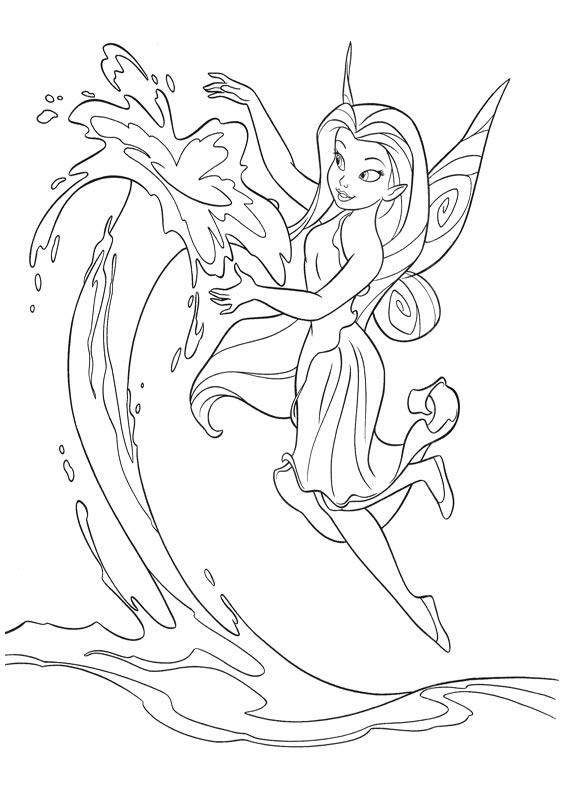 Cartoon Fairies Coloring Pages