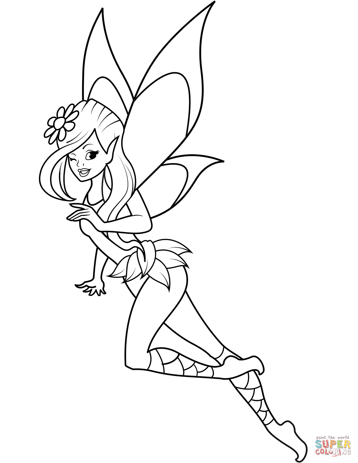 Cartoon Fairies Coloring Pages at GetColorings.com | Free ...
