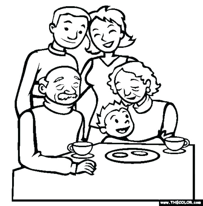 Family Coloring Page Best And Family Coloring Page Images Pages 687x700 Family Coloring Page Best And Family Coloring Page Images Pages