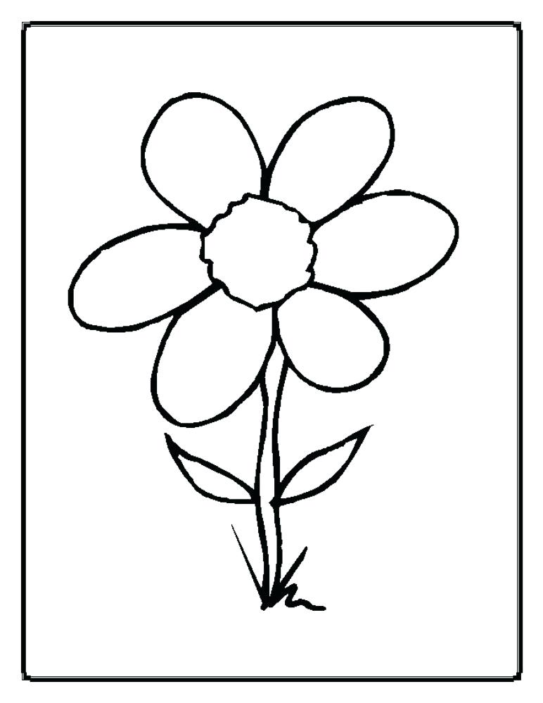 Cartoon Flower Coloring Pages at GetColorings.com | Free printable ...