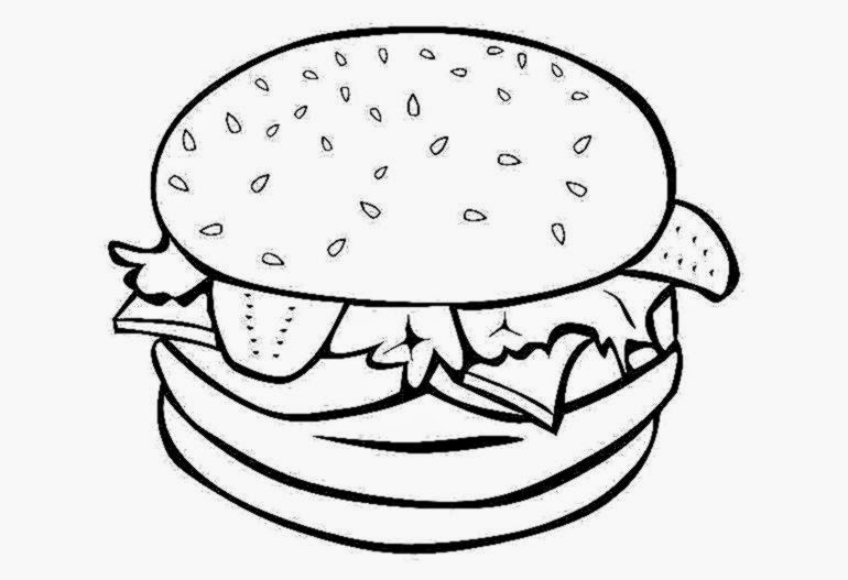 770x527 Coloring Pictures Of Food Free Coloring Pictures