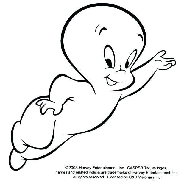 618x618 Casper Coloring Pages Free Cartoon Coloring Pages For Kids Ghost