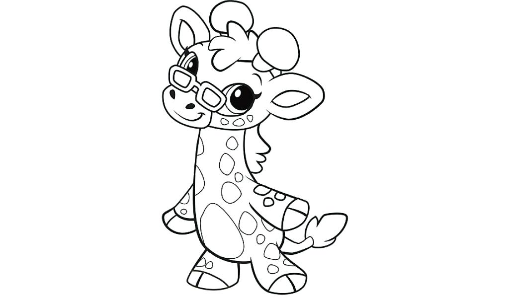 1024x600 Giraffe Coloring Pages Sweet Giraffe Coloring Page Cute Cartoon