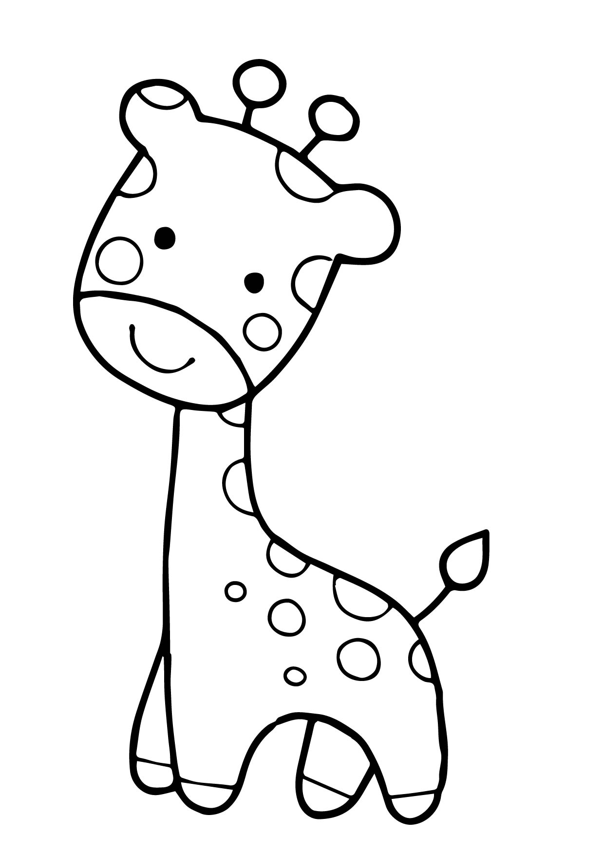 1240x1754 Cartoon Giraffe Coloring Pages Cartoon Giraffe Coloring Pages Kids