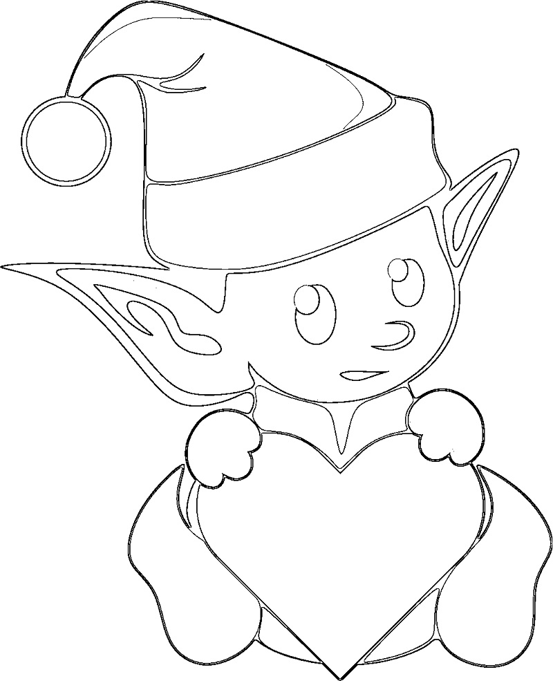 Cartoon Heart Coloring Pages