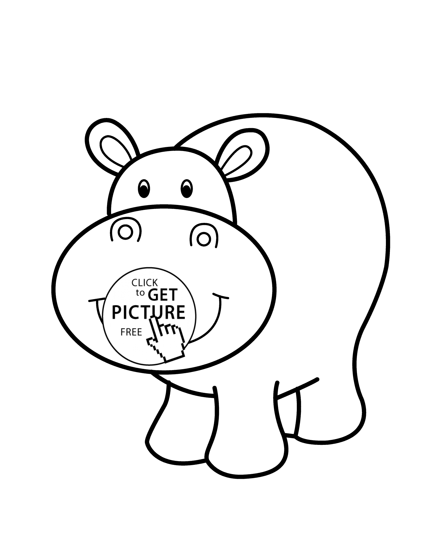 Hippo Coloring Pages Awesome Hippo Smiling Cartoon Animals 1483x1884 Hippo Coloring Pages Awesome Hippo Smiling Cartoon Animals