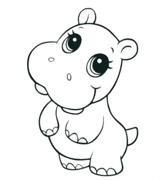 Hippopotamus Coloring Page Hippo Cartoon Coloring Pages Free Hippo 540x579 Hippopotamus Coloring Page Hippo Cartoon Coloring Pages Free Hippo