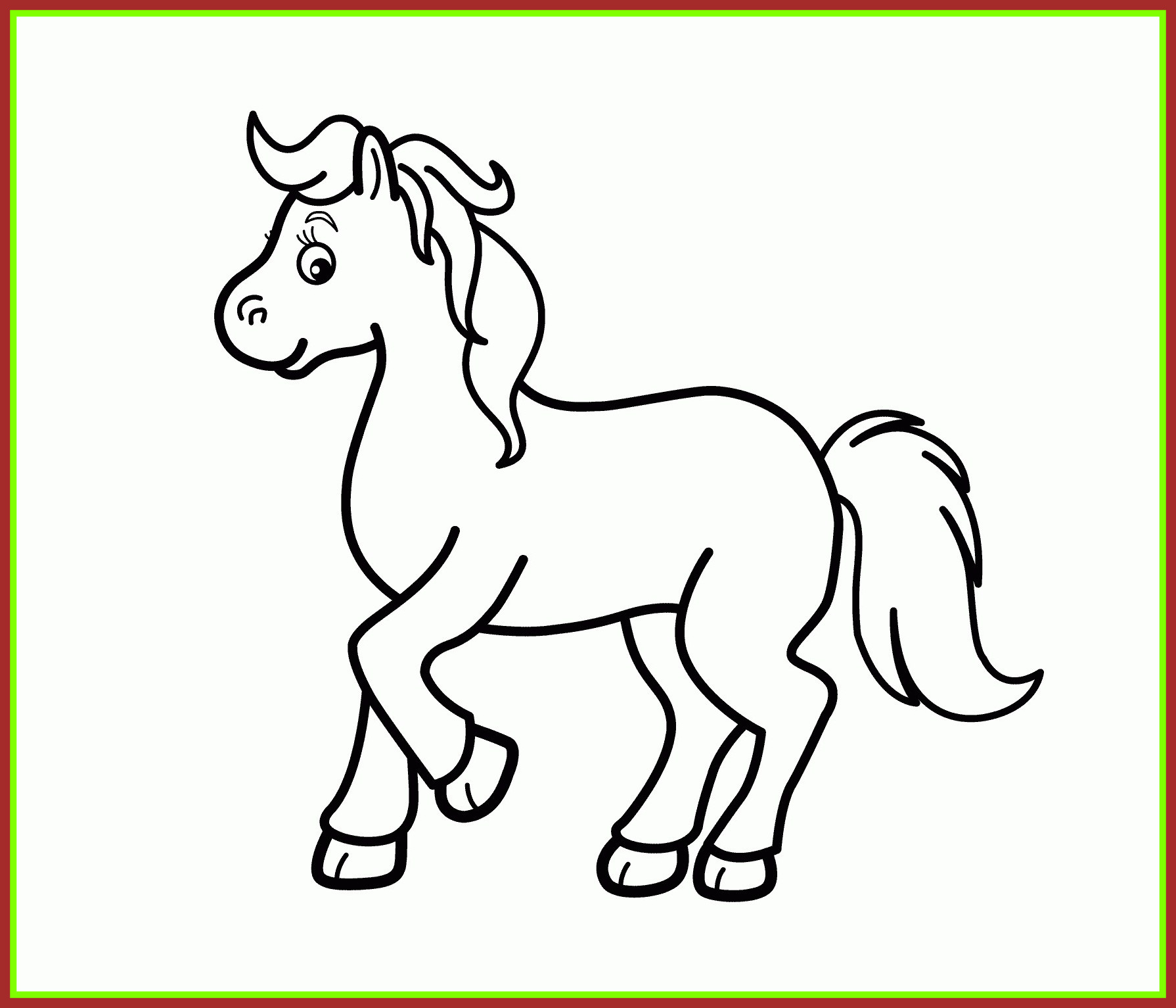 Cartoon Horse Coloring Pages at GetColorings.com | Free printable